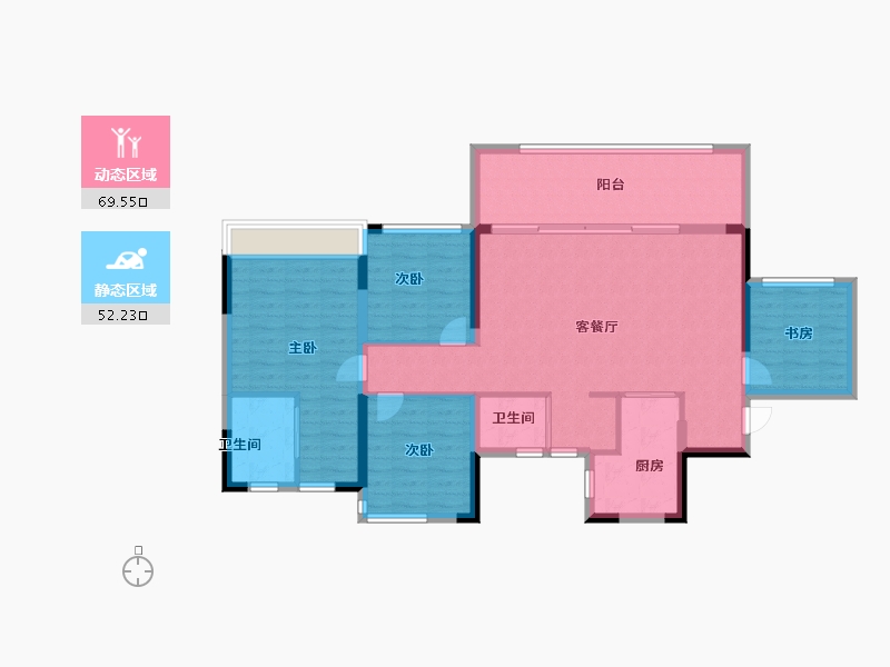 四川省-成都市-首钢璟悦里-110.00-户型库-动静分区