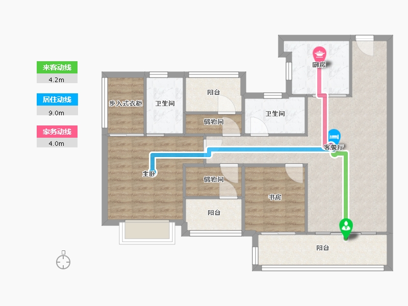 广东省-广州市-保利水木芳华-79.28-户型库-动静线