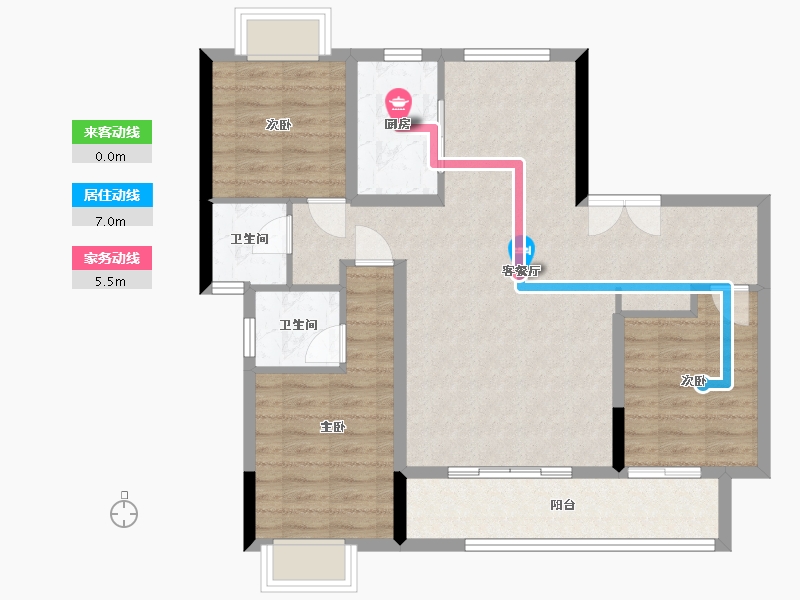 湖北省-十堰市-瑞富未来城-102.55-户型库-动静线