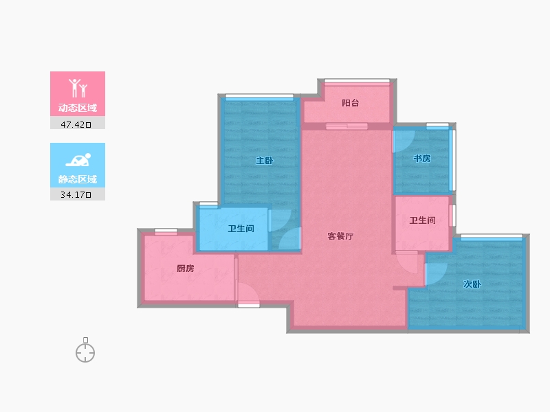 广东省-广州市-保利天汇-96.00-户型库-动静分区