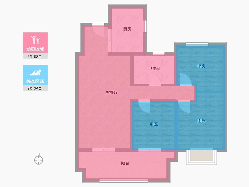 安徽省-阜阳市-保利颍州堂悦-87.18-户型库-动静分区