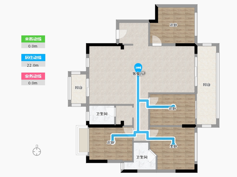 湖南省-长沙市-绿地麓湖郡-117.60-户型库-动静线