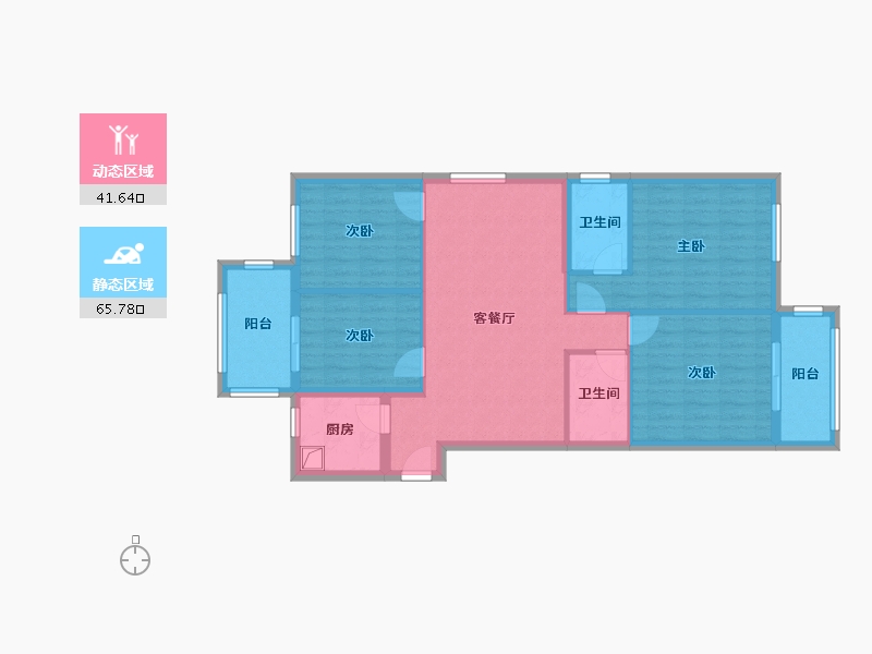 福建省-福州市-卓越未来之光-120.00-户型库-动静分区