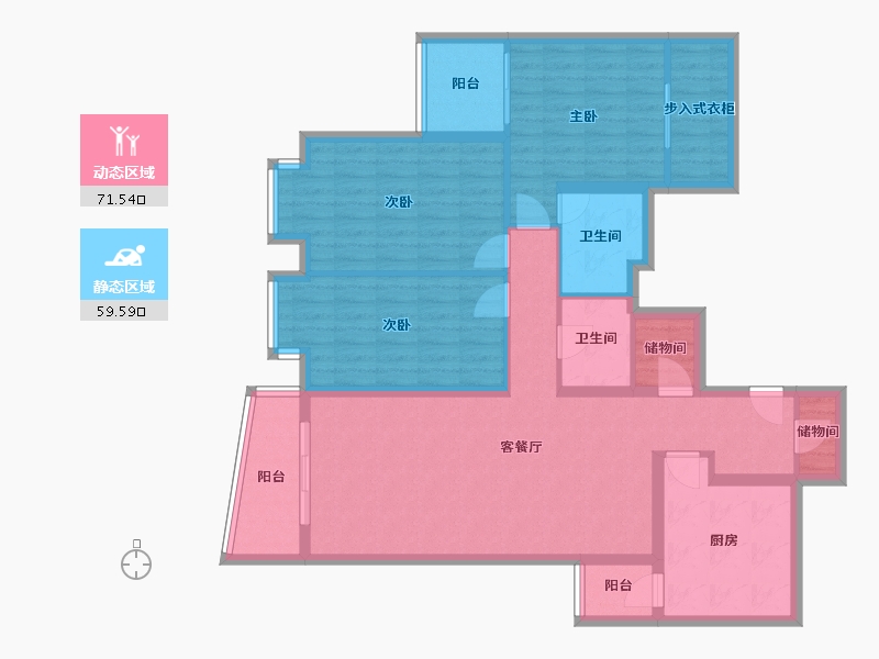 北京-北京市-国兴家园-121.38-户型库-动静分区