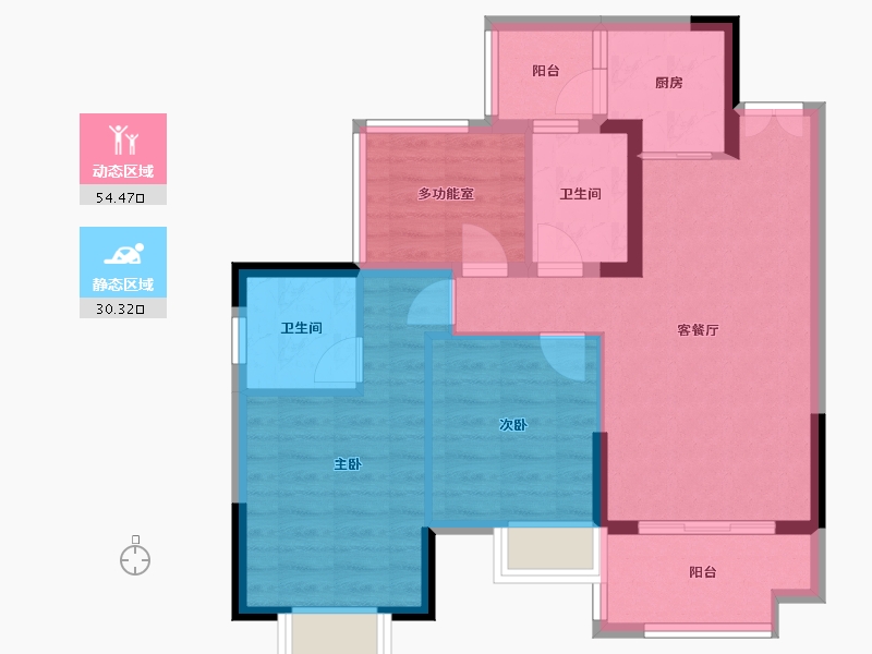 四川省-达州市-铁投锦悦半岛-77.36-户型库-动静分区