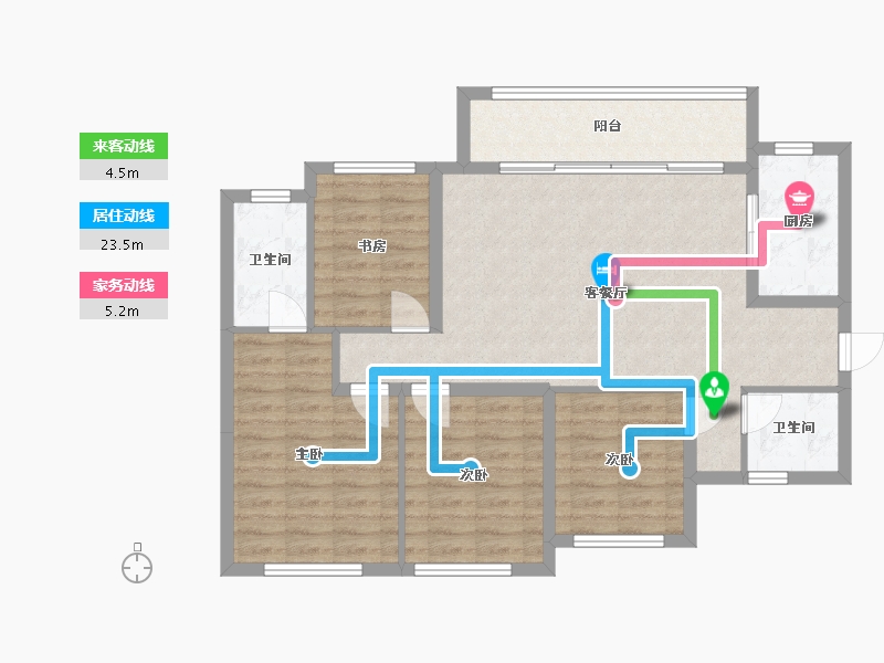 四川省-成都市-锦官印悦-96.00-户型库-动静线