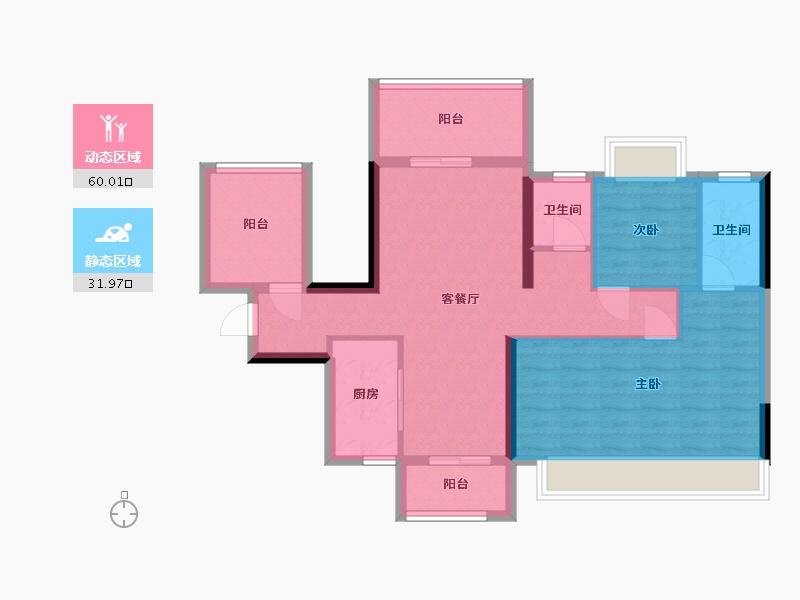 广西壮族自治区-南宁市-恒力城-77.60-户型库-动静分区