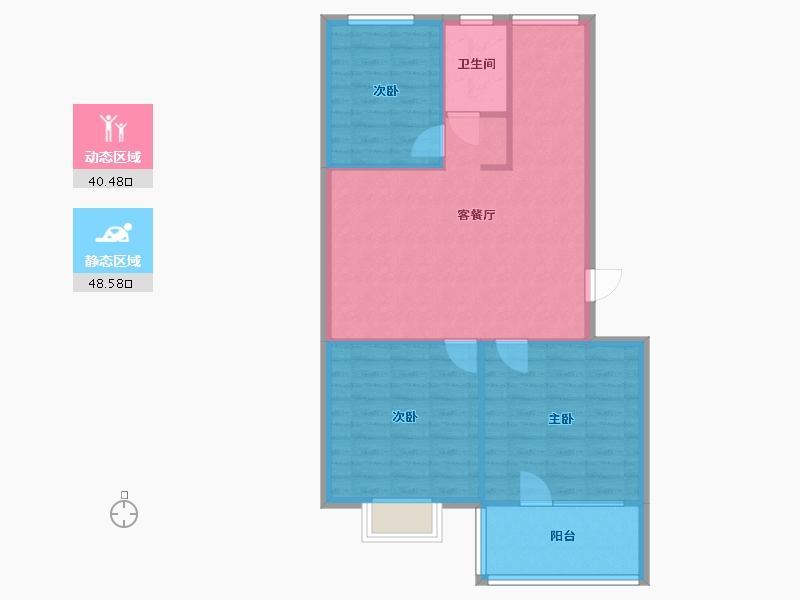 山东省-烟台市-御龙湾-77.60-户型库-动静分区