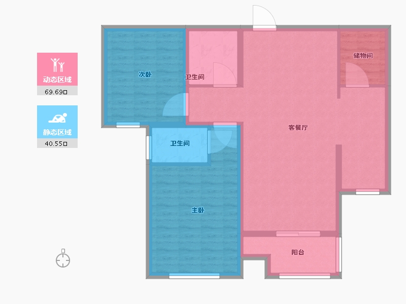 河北省-沧州市-金台园-99.60-户型库-动静分区