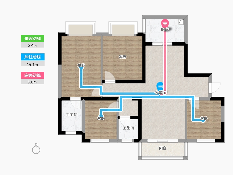 广西壮族自治区-南宁市-中梁国宾熙岸-97.60-户型库-动静线