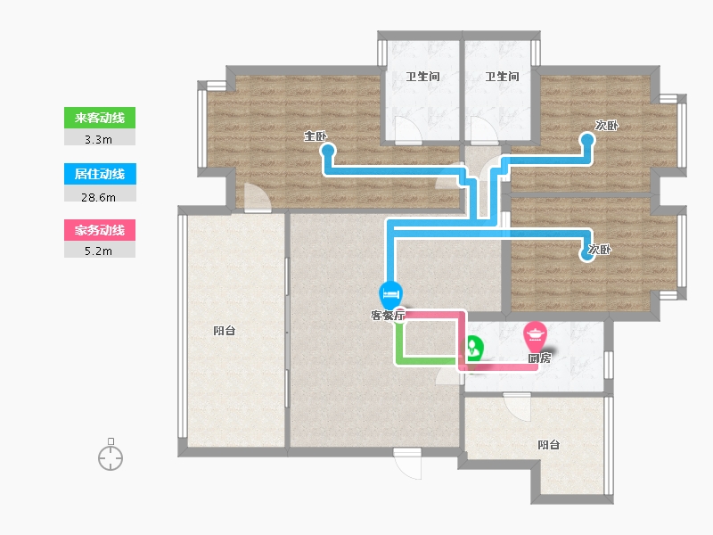 四川省-成都市-锦园三期-121.00-户型库-动静线