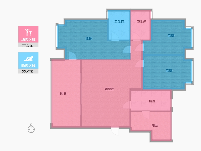 四川省-成都市-锦园三期-121.00-户型库-动静分区