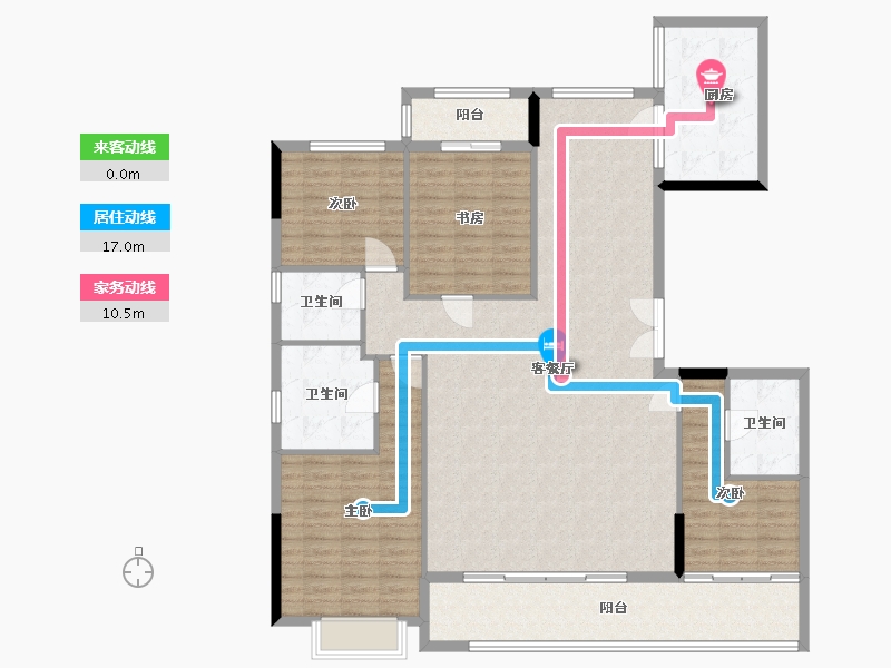 福建省-福州市-白马映书台-149.60-户型库-动静线