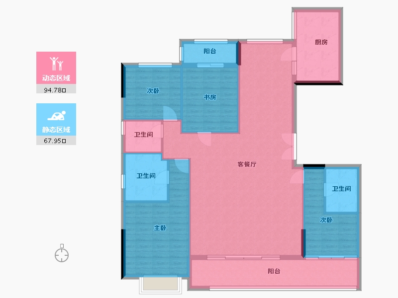 福建省-福州市-白马映书台-149.60-户型库-动静分区