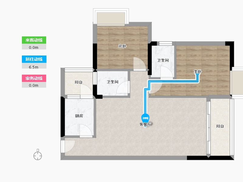 广东省-潮州市-滨江华府-80.00-户型库-动静线