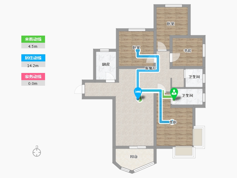 河南省-郑州市-瀚海思念城-95.00-户型库-动静线