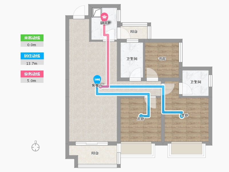 四川省-成都市-金沙湖畔-74.27-户型库-动静线