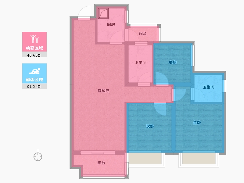 四川省-成都市-金沙湖畔-74.27-户型库-动静分区