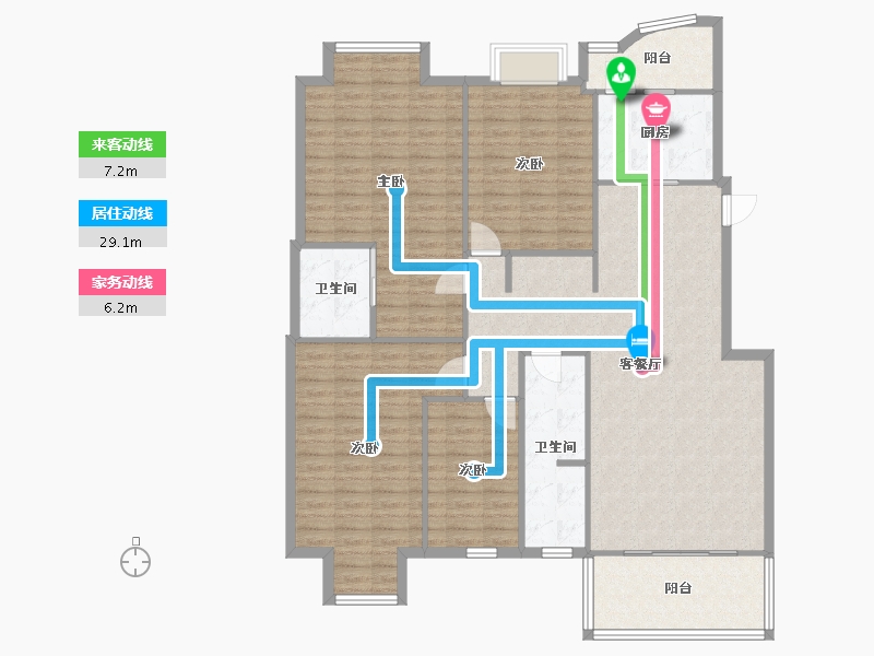 四川省-成都市-风华苑-141.00-户型库-动静线