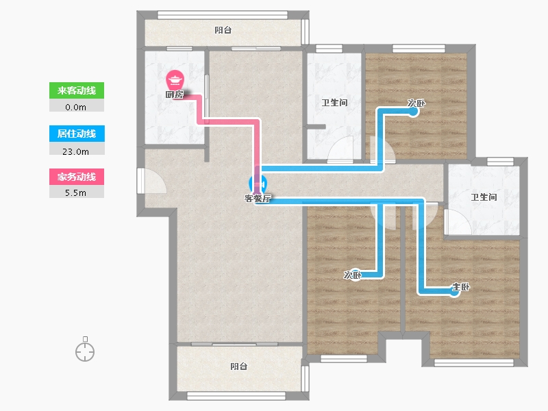 河南省-洛阳市-贰号城邦-98.55-户型库-动静线