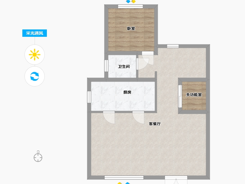 山东省-济南市-龙泉山居-148.00-户型库-采光通风