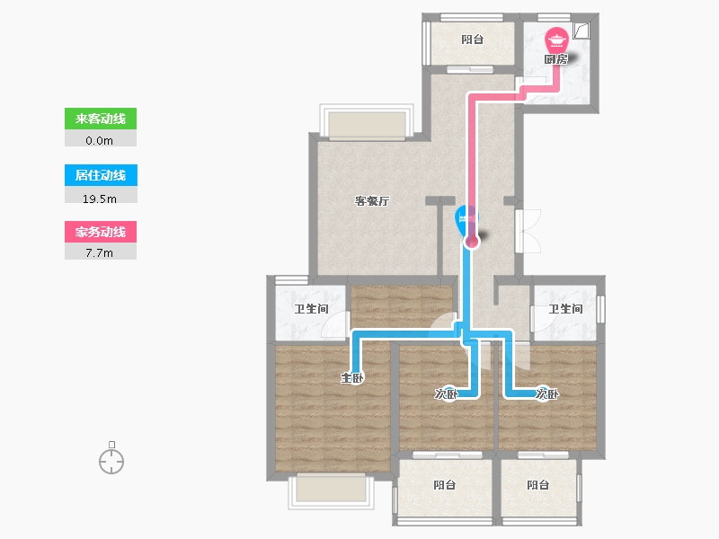 浙江省-温州市-新城华府-92.80-户型库-动静线