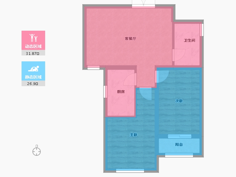 河南省-郑州市-京水湖畔-52.00-户型库-动静分区