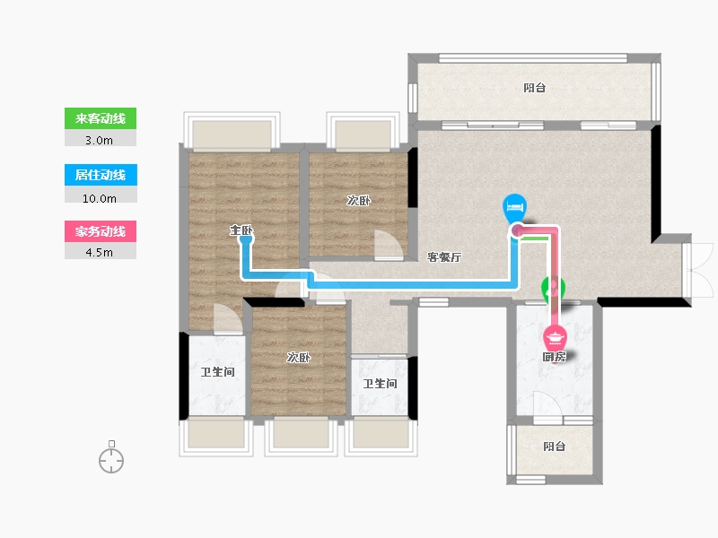 贵州省-黔南布依族苗族自治州-双龙悦城-94.24-户型库-动静线