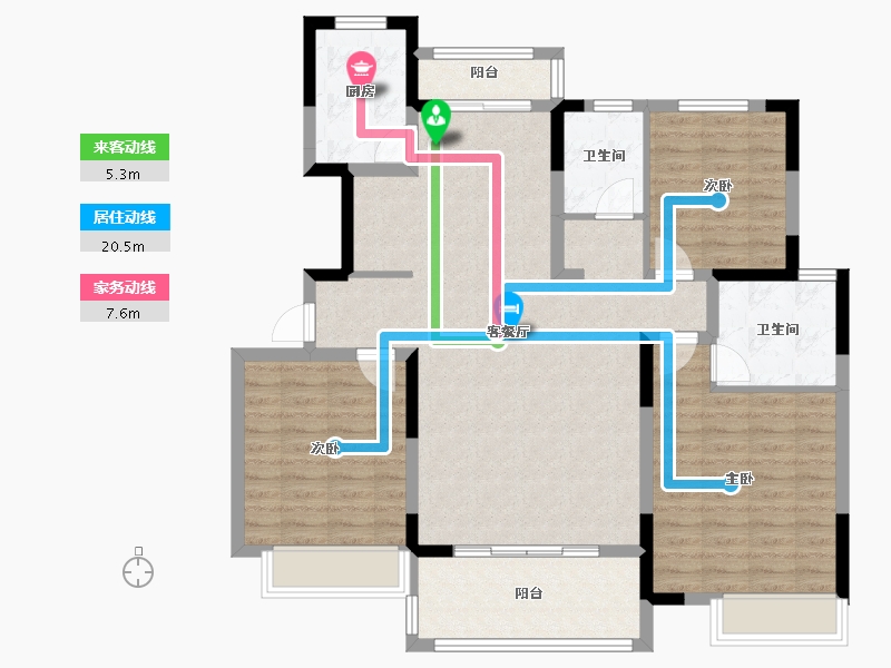 河南省-周口市-翡翠兰亭-108.00-户型库-动静线