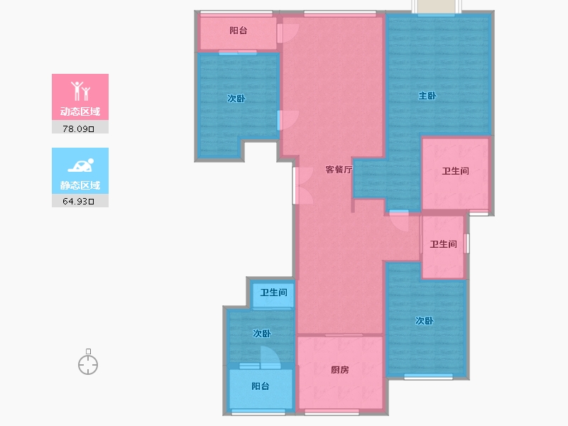 上海-上海市-百汇园-140.00-户型库-动静分区