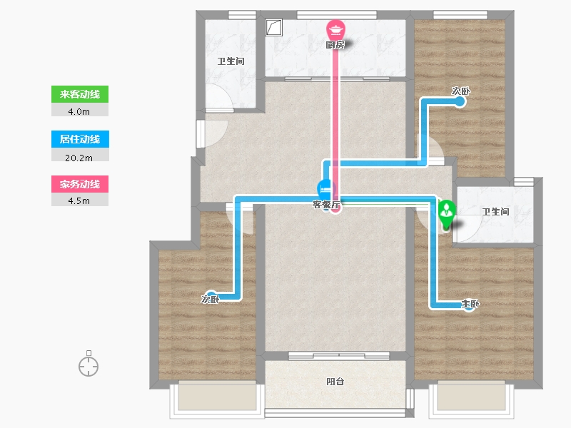 河南省-安阳市-永硕文博苑-104.00-户型库-动静线