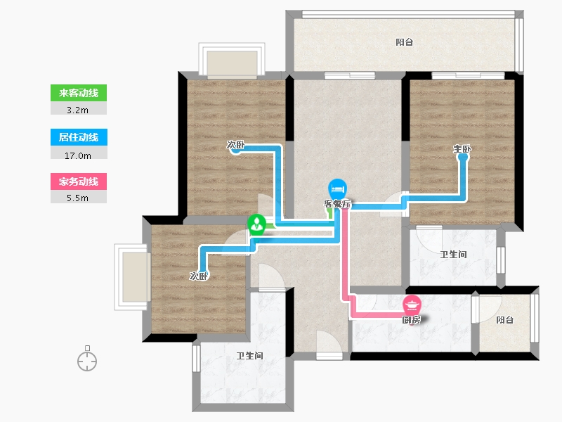 四川省-成都市-恒大天府半岛7期-98.00-户型库-动静线