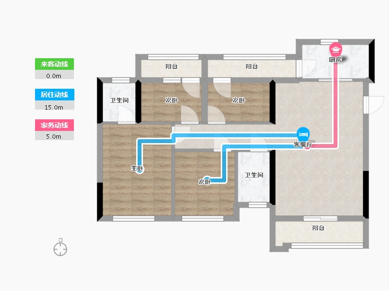 四川省-乐山市-和喜玖熙府-85.00-户型库-动静线