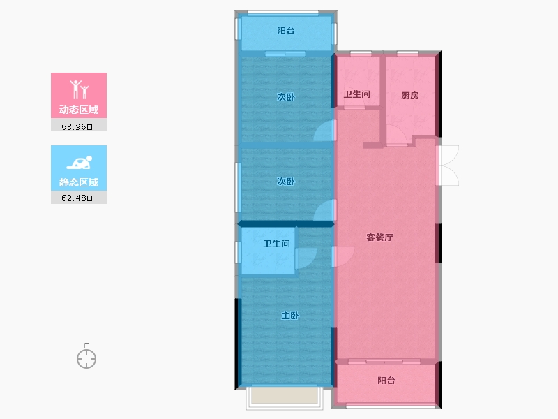 河南省-信阳市-京汇和悦-114.00-户型库-动静分区