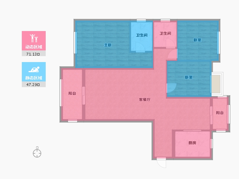 湖北省-黄石市-家天下-117.00-户型库-动静分区