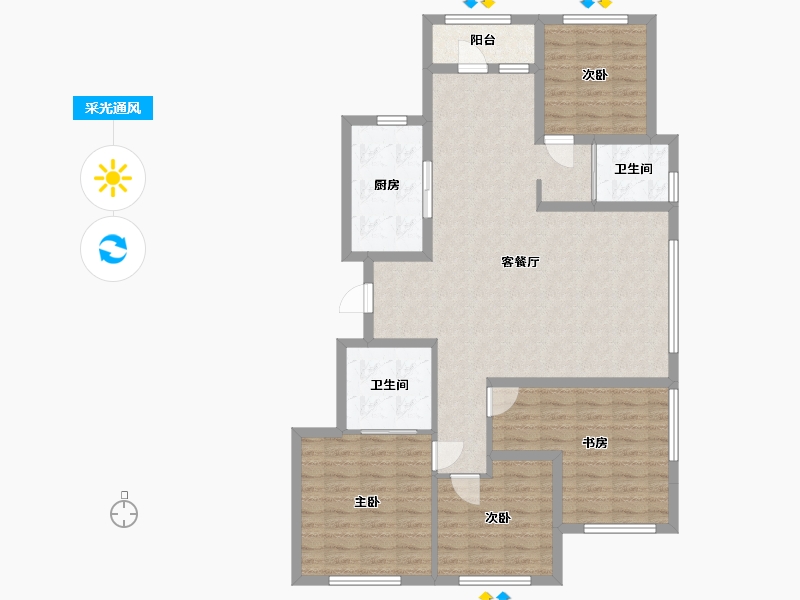 新疆维吾尔自治区-伊犁哈萨克自治州-悦府-114.40-户型库-采光通风