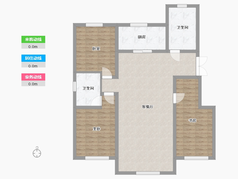 辽宁省-阜新市-泰达园-108.00-户型库-动静线