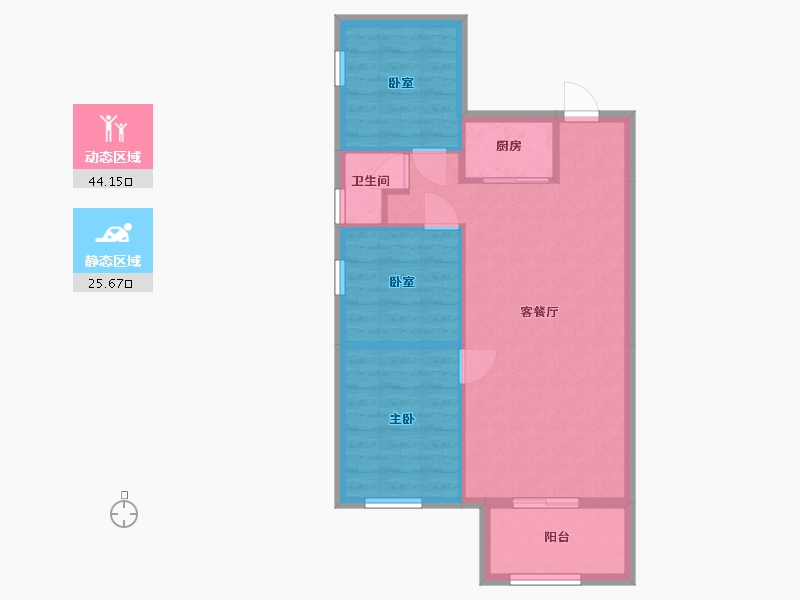 广东省-东莞市-东郡-56.00-户型库-动静分区