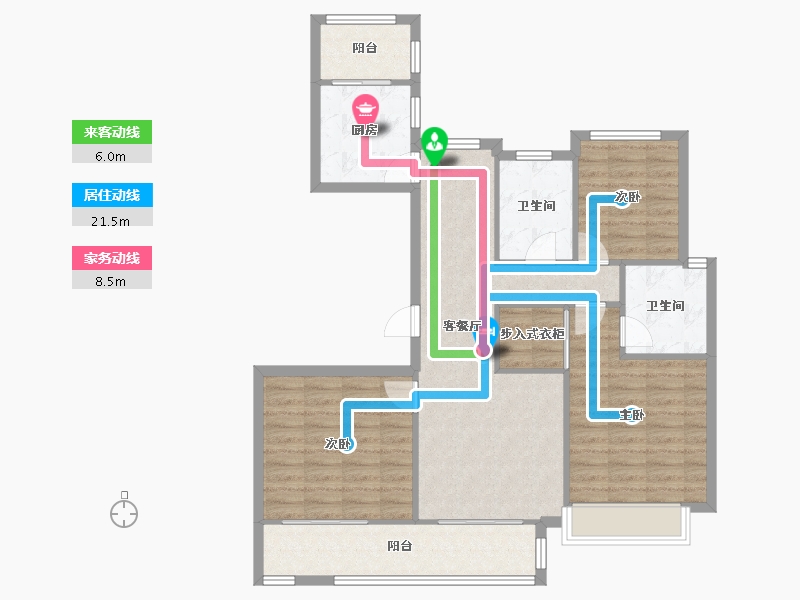 河南省-南阳市-东正颐和府-118.40-户型库-动静线