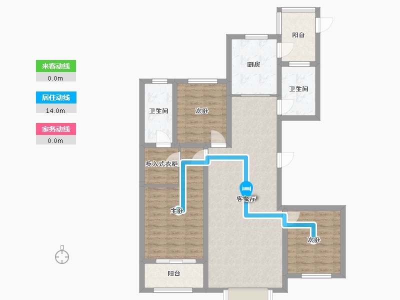 河北省-保定市-天鹅湖C区-108.80-户型库-动静线