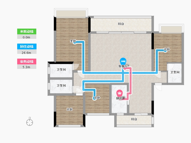 四川省-成都市-江湾府-170.16-户型库-动静线