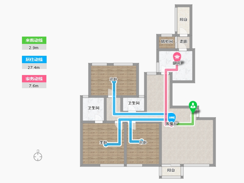 广东省-深圳市-新天国际名苑-131.18-户型库-动静线