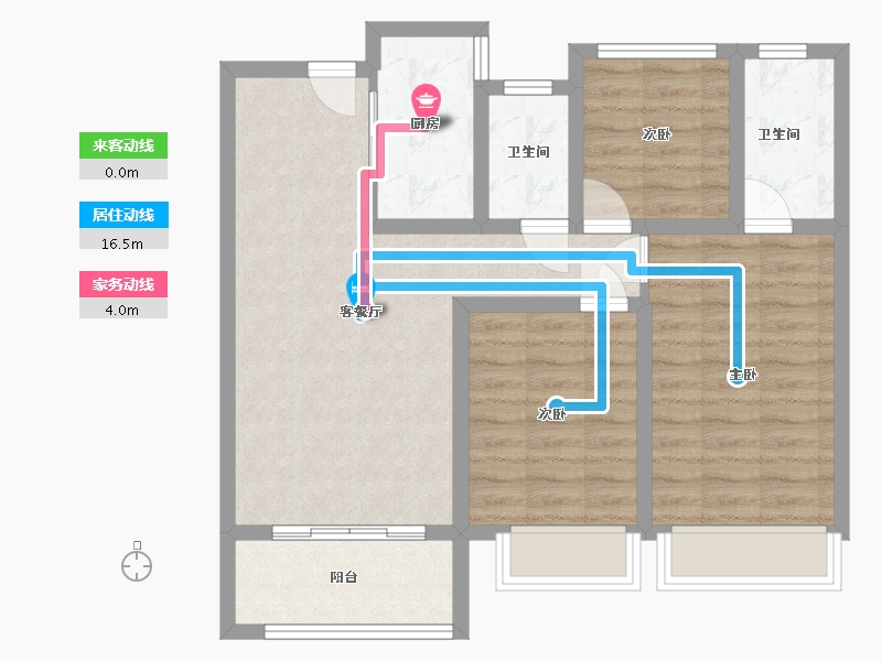 河南省-濮阳市-汇丰·剑桥城-83.78-户型库-动静线