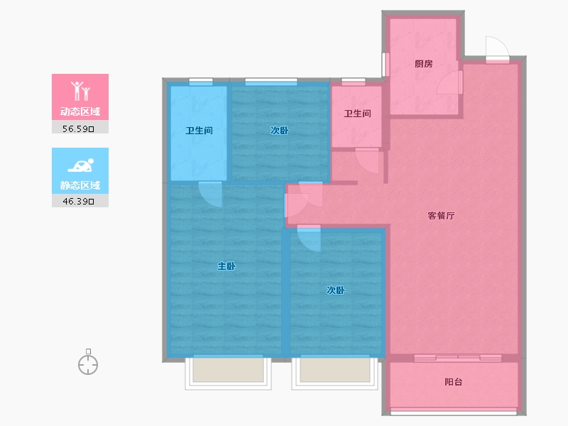 河北省-邢台市-洺阳-92.80-户型库-动静分区