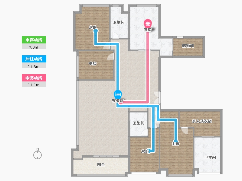 湖北省-武汉市-宸嘉100-224.00-户型库-动静线