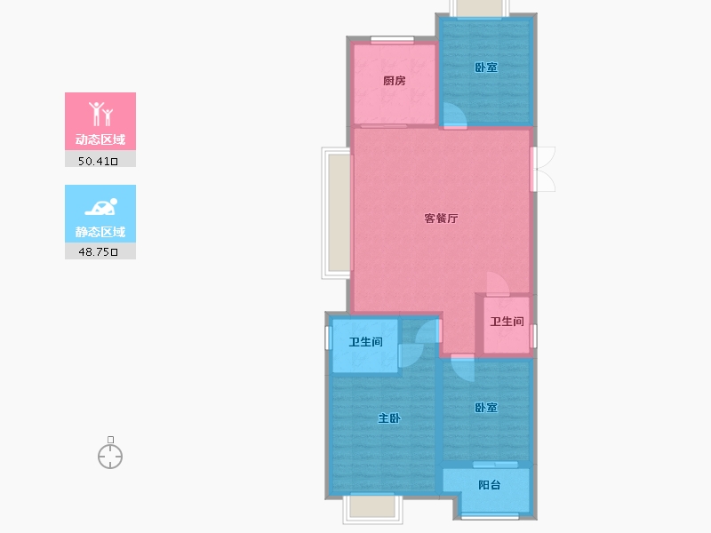 河南省-新乡市-国悦城-98.13-户型库-动静分区