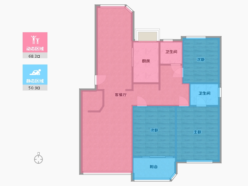 湖北省-武汉市-祥和苑-100.00-户型库-动静分区