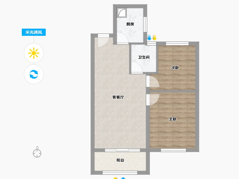 山东省-德州市-澳海云洲赋-68.00-户型库-采光通风