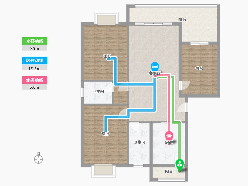 贵州省-黔东南苗族侗族自治州-贵州省黔东南州锦屏县赤溪家园-120.00-户型库-动静线