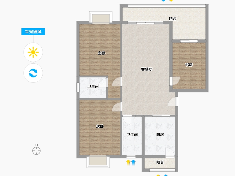 贵州省-黔东南苗族侗族自治州-贵州省黔东南州锦屏县赤溪家园-120.00-户型库-采光通风